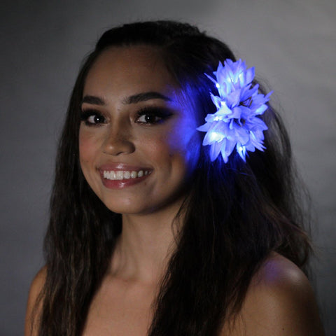 blue hair flowers