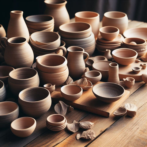 clay pinch pots