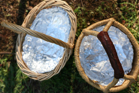 Grow your own easter grass in baskets