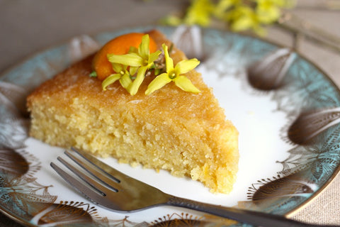 sunshine honey polenta lemon cake no refined sugar