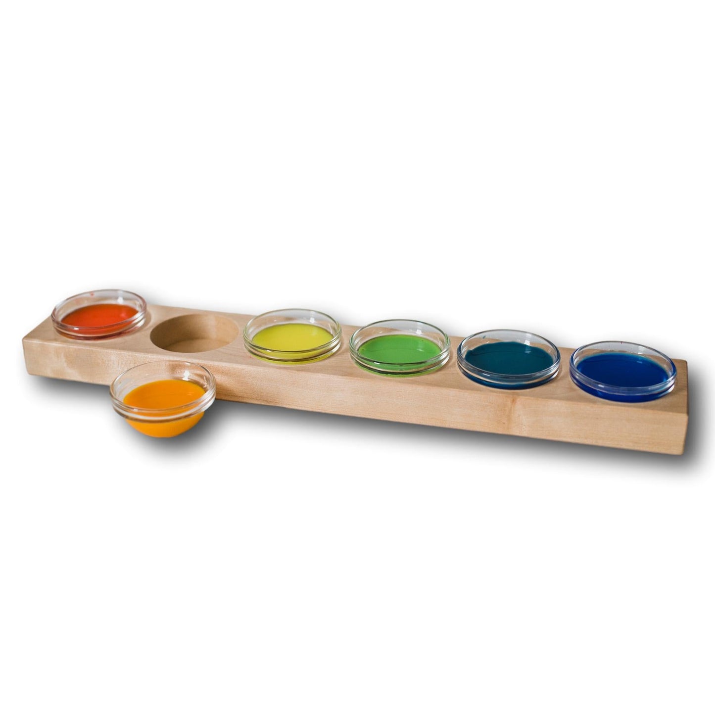 6 Jar Paint Holder with Stockmar Waterpaint and Paint Brush