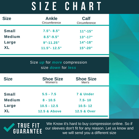 Sizes and Measuring Guide - Run Forever Sports