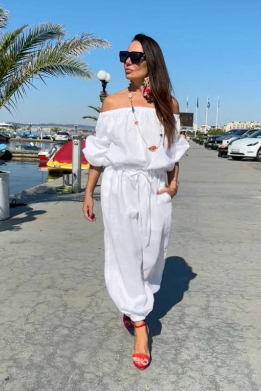 Off-shoulder jumpsuit BOHEMY - EUG Fashion jumpsuit collection