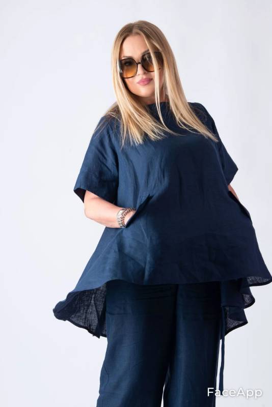 Linen Top NIKITI EUG Fashion Linen Tops and Tunic Collection