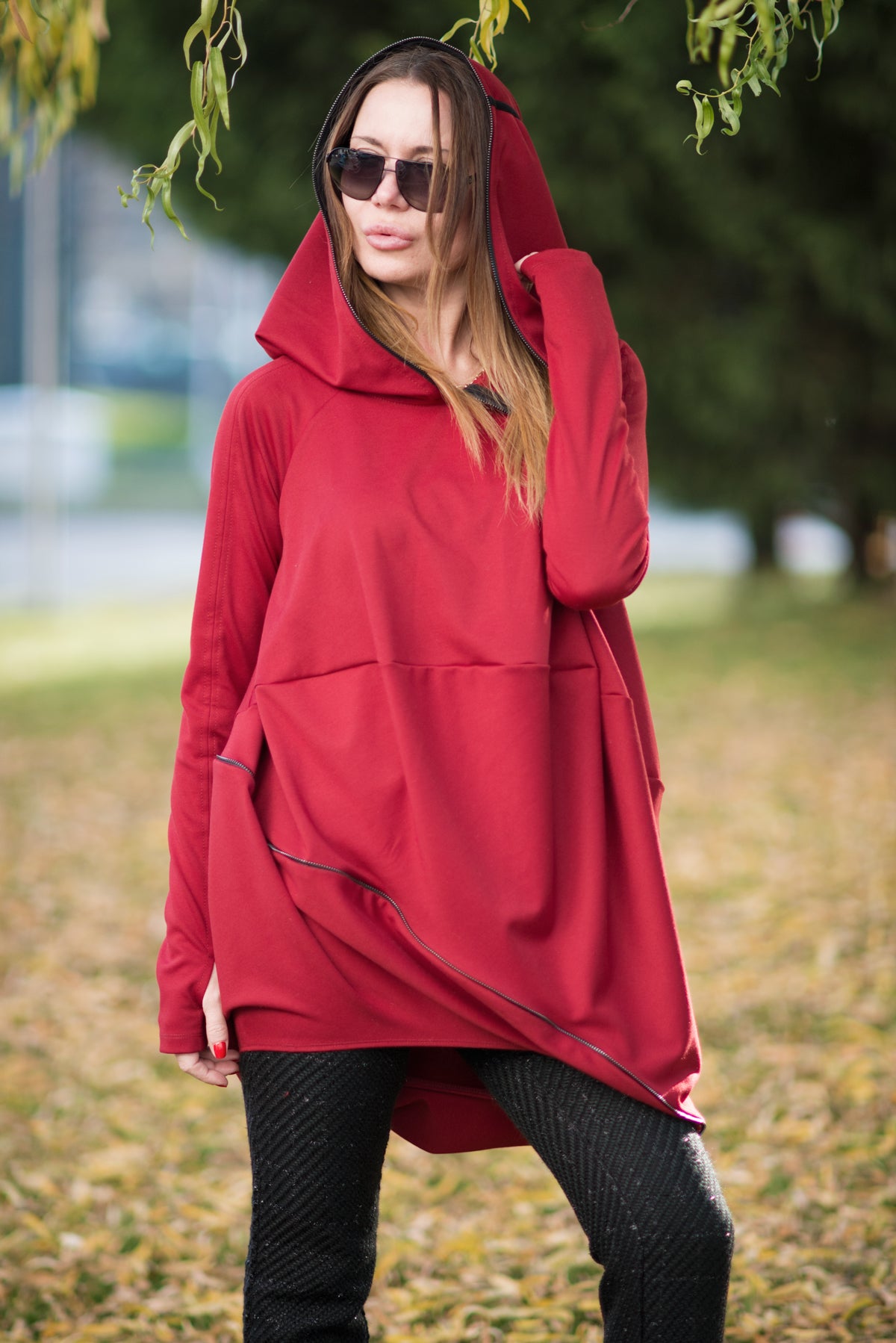 plus size hoodie tunic