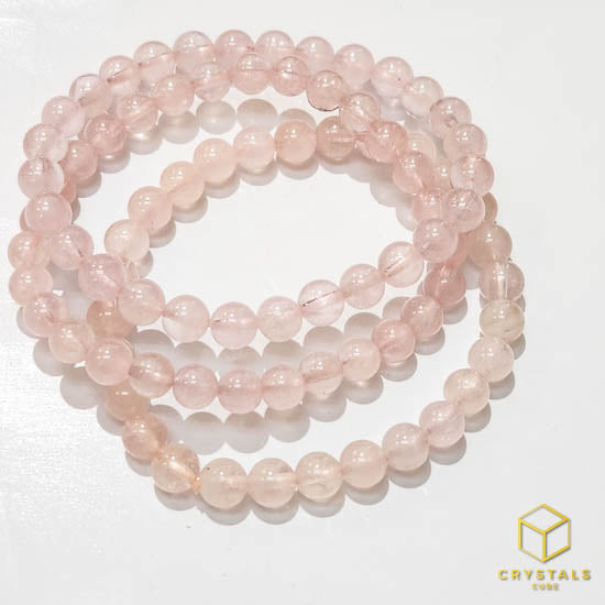 Morganite Crystal Bracelet Hobbies  Toys Stationery  Craft Handmade  Craft on Carousell