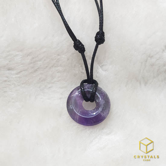 chevron amethyst necklace