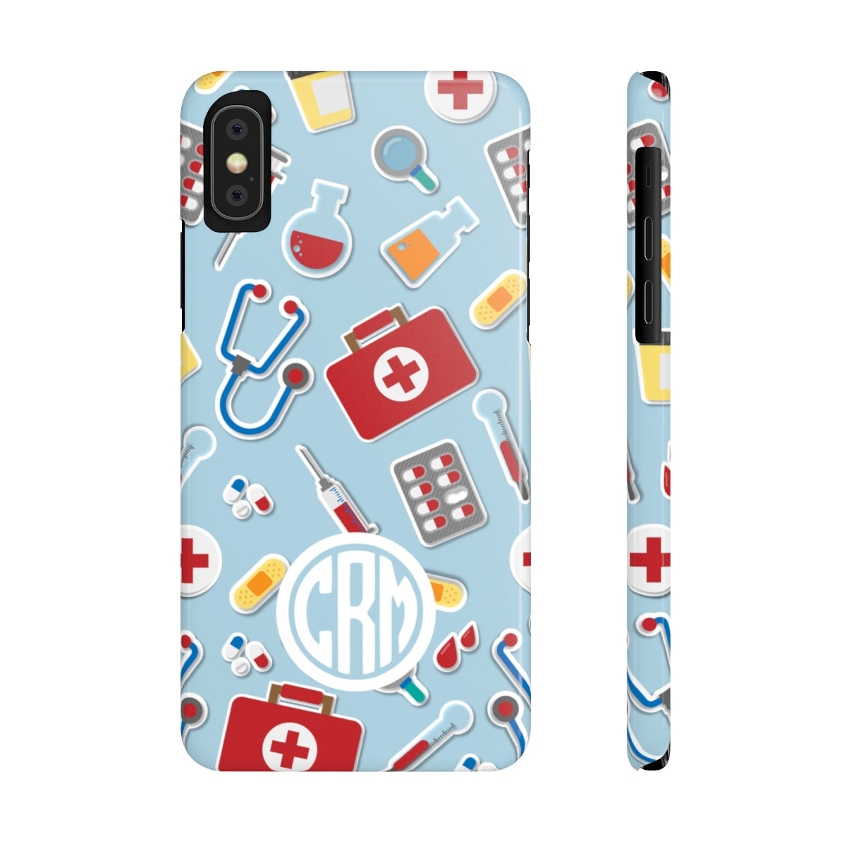 Monogram Add Your Initials Medical Icon Phone Cases Stir Crazy Gifts