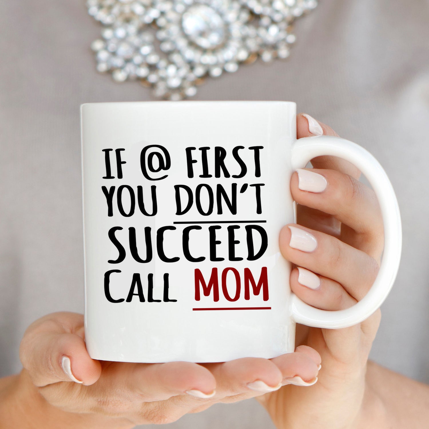 Funny Daughters Gift for Mom Coffee Mug this Mothers Day
