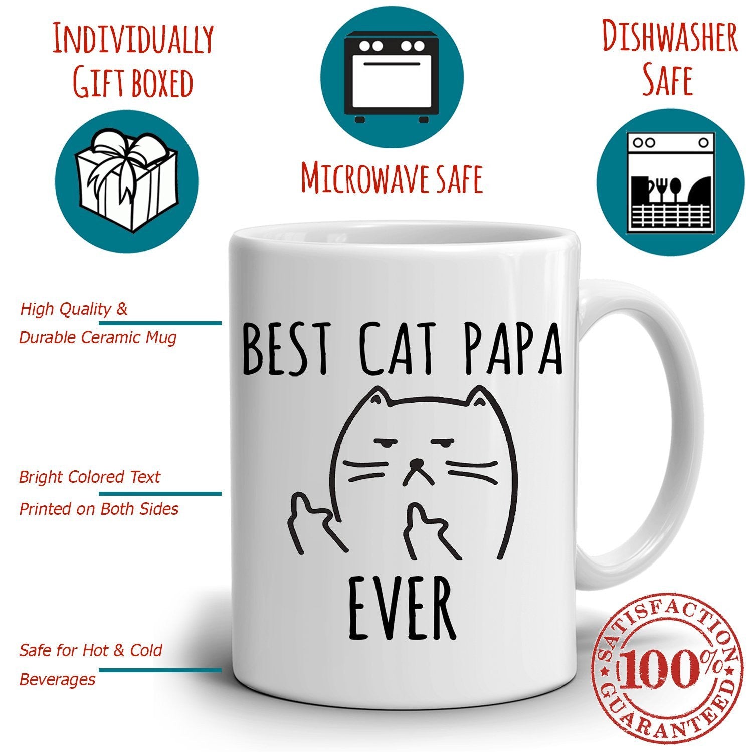 Best Cat Papa Ever, Funny Gifts for Dad, Grandpa, Father ...