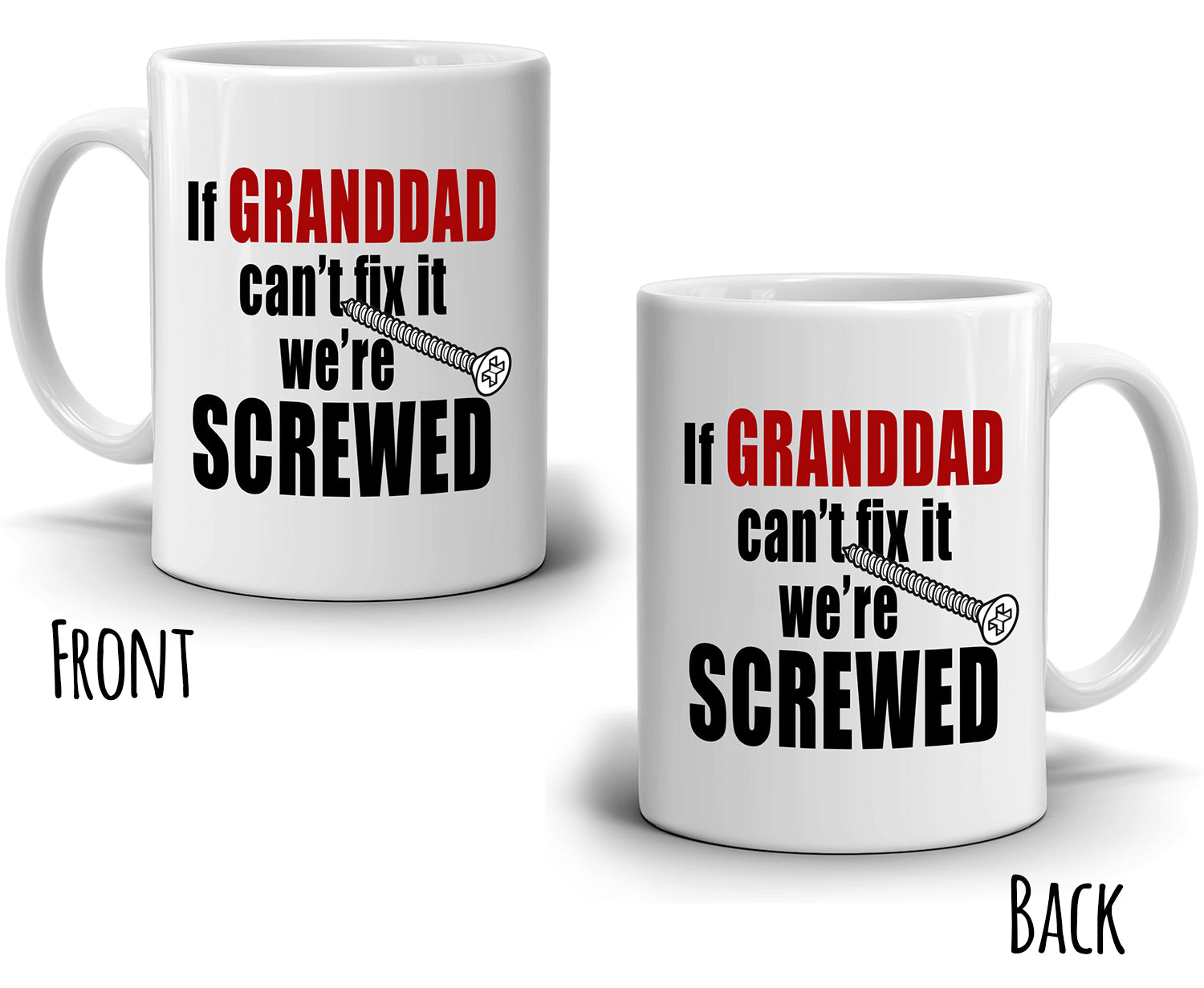 Download Funny Fathers Day Birthday Gag Gifts For Grandpa Papa Mug If Granddad Stir Crazy Gifts