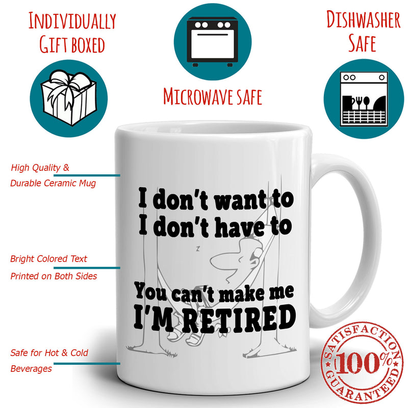 Funny Retirement Gag Gift to Boss You Can't Make Me I'm ...