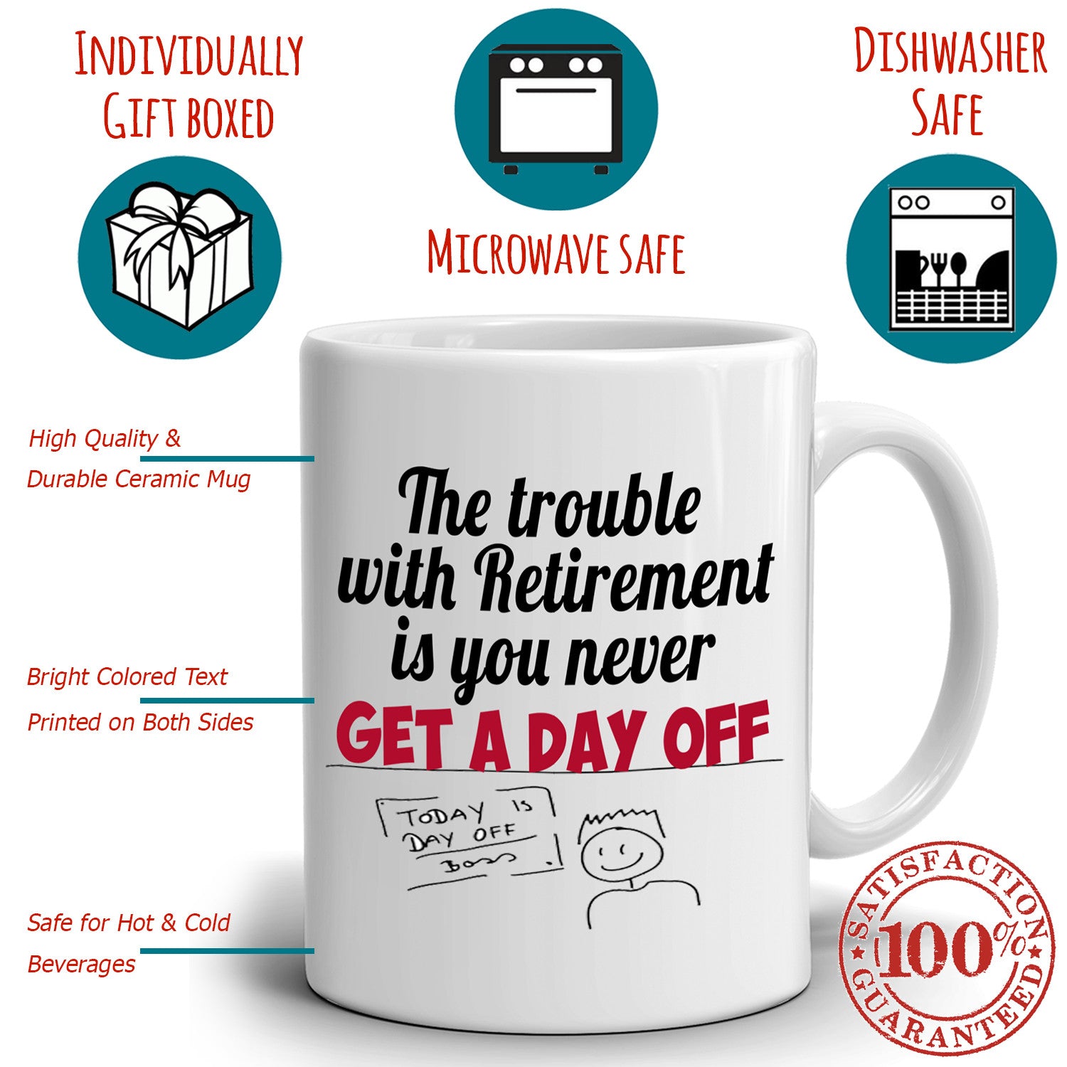 Download Funny Retired Gag Gifts Mug The Trouble With Retirement Is You Never G Stir Crazy Gifts