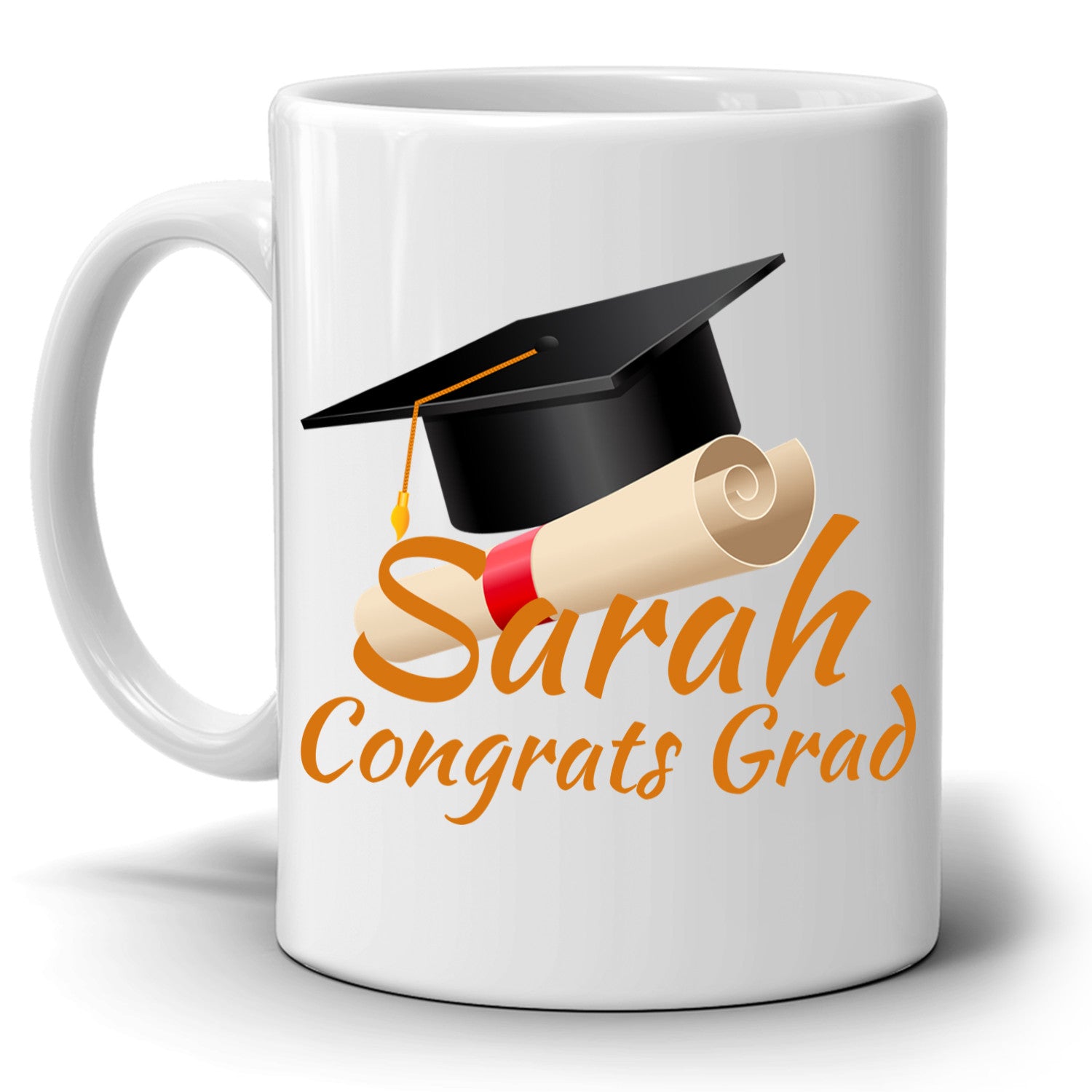 Personalized! Congrats Grad Gift Cap Coffee Mug, College ...