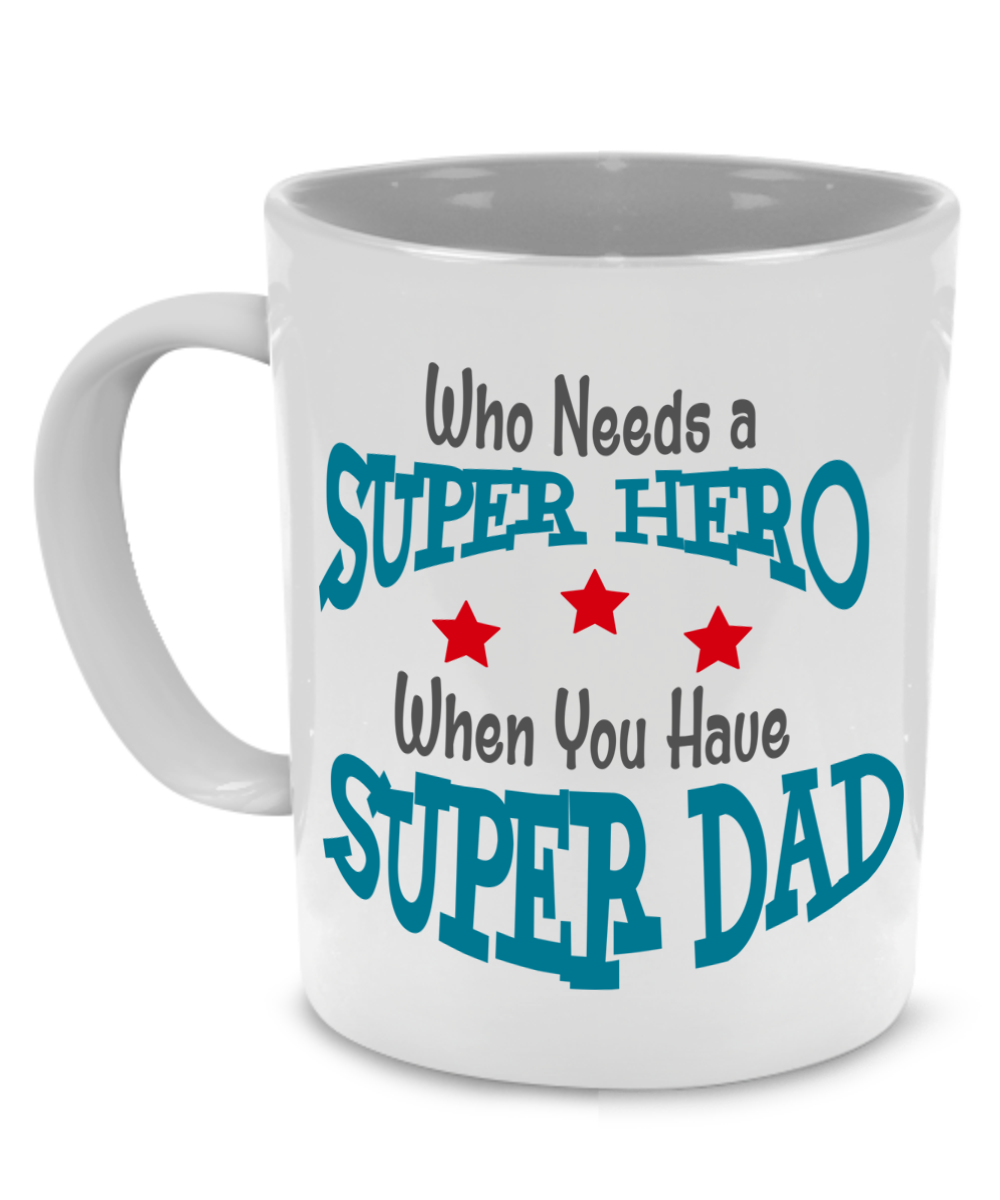 superhero dad mug