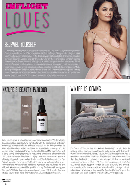 Kudu cosmetica-Inflight magazine