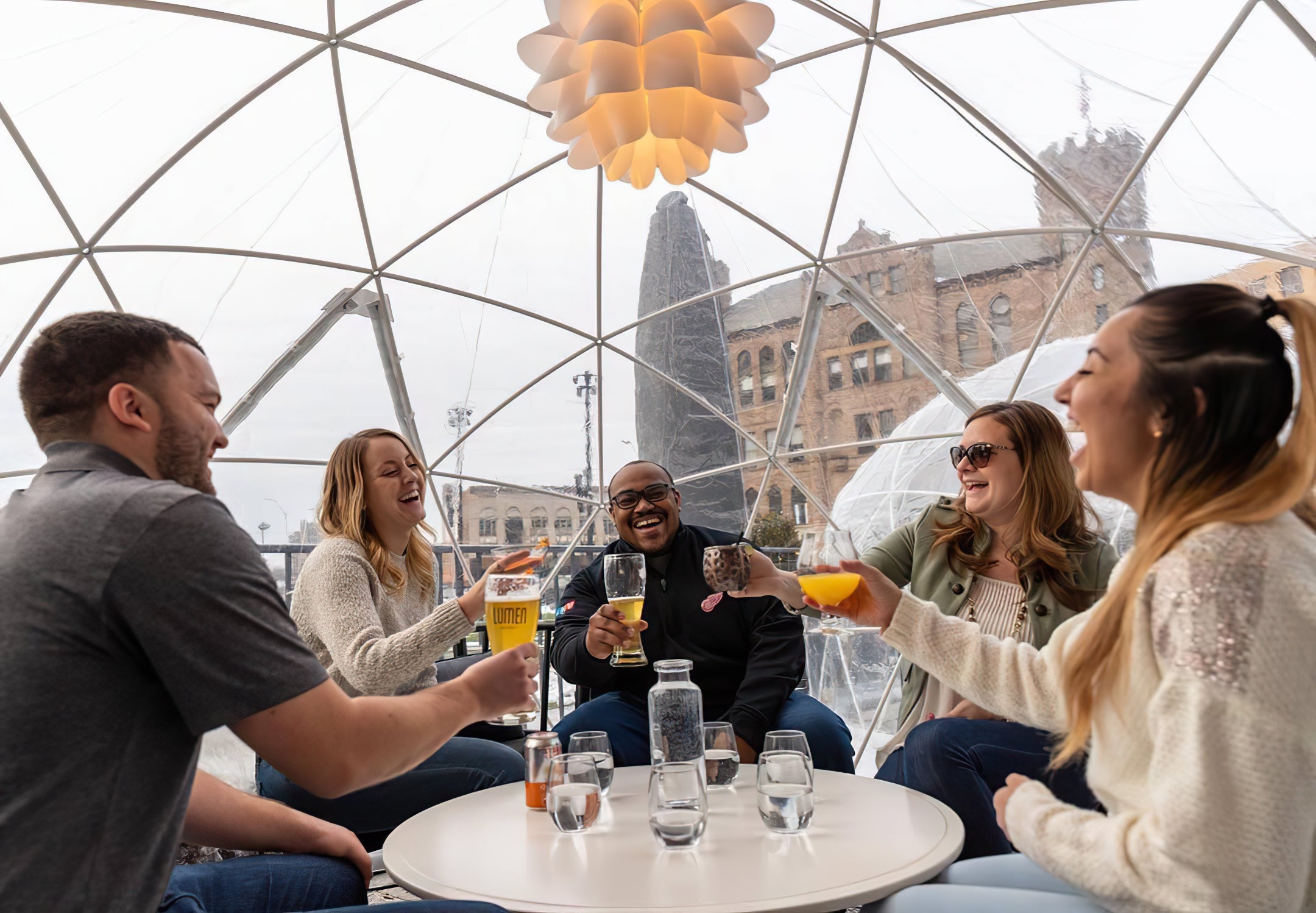 igloos at lumen detroit