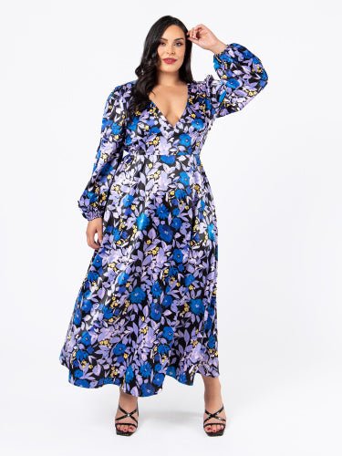 Luxe Floral Maxi with Sash Daisy Mae Boutique
