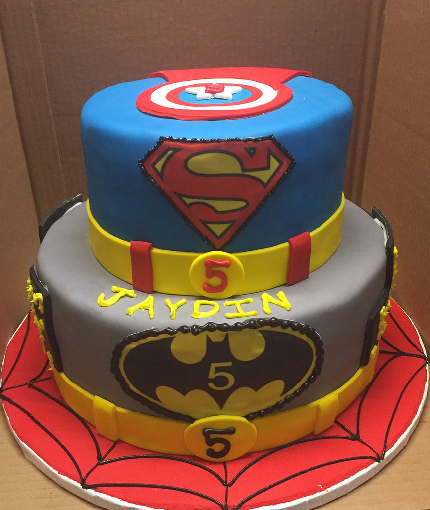 Superhero Themed Cake – Riesterer's Bakery