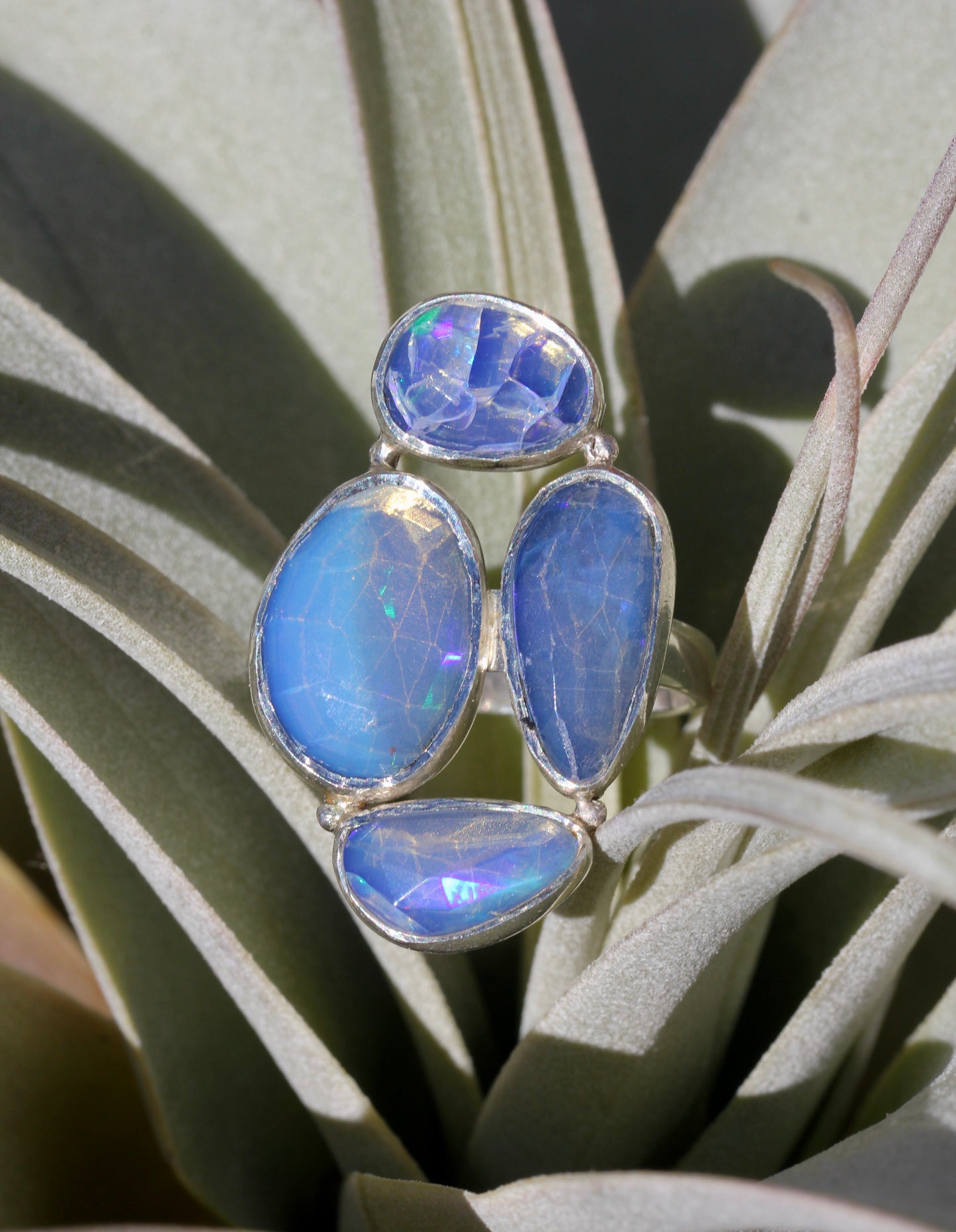 Opal Four Stone Statement Ring