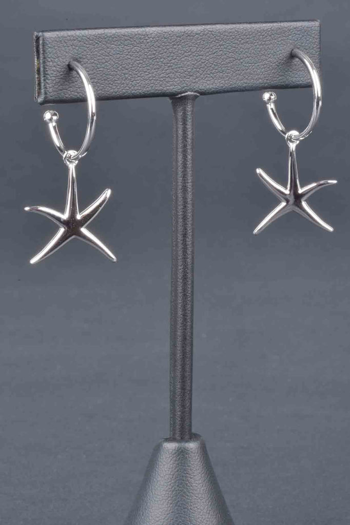 True-To-Life Polished Starfish Charm Earrings