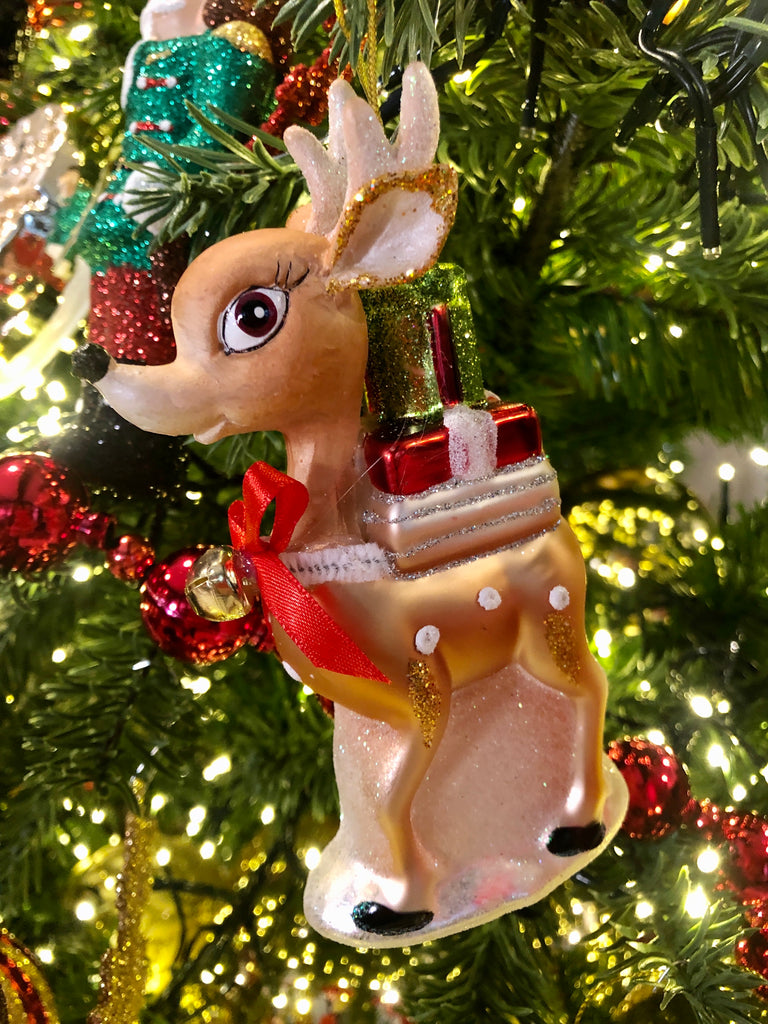 vintage deer ornaments