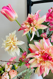 Signature Floral Collection: Pink Dahlia and Blossoms Bouquet