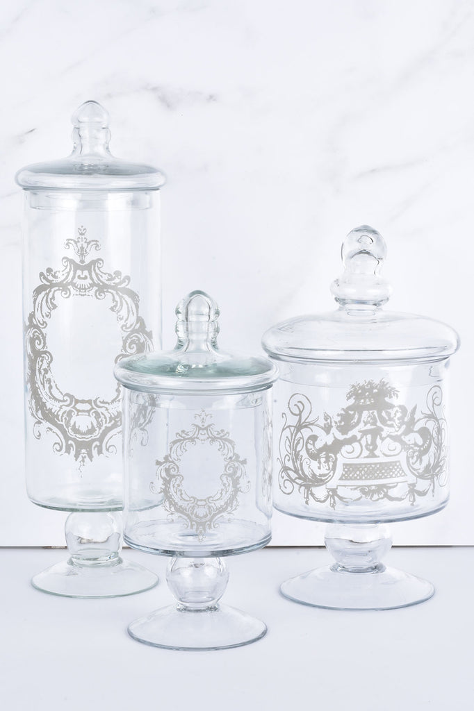 decorative glass jars