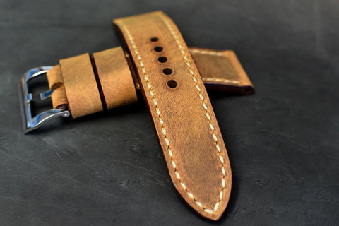 Sahara Leather Watch Band | Tan Watch Strap | Vintager Straps