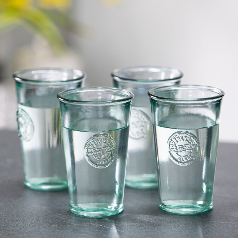 authentic recycled glassware