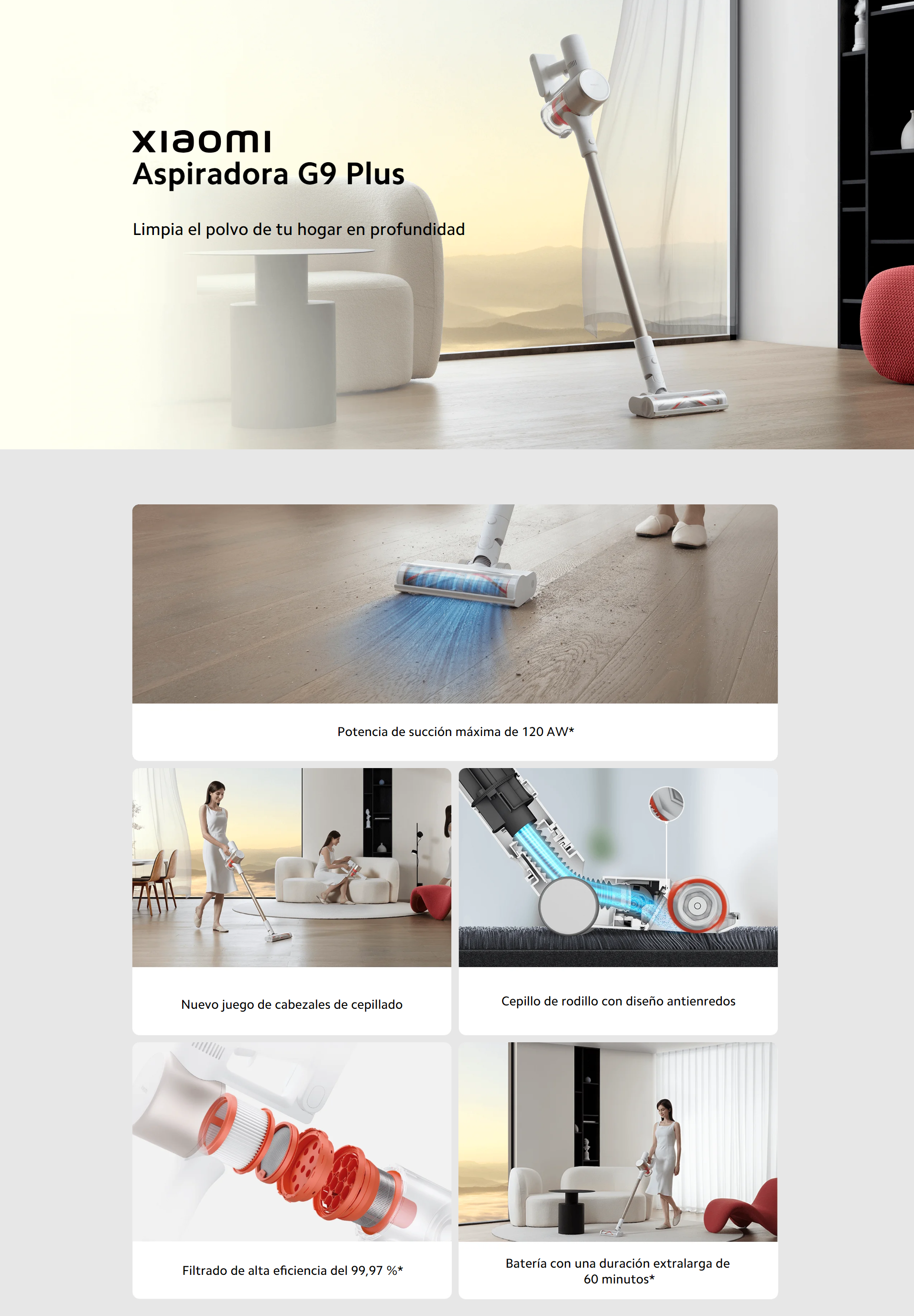 ▷ Xiaomi Aspiradora Vacuum G9 Plus Us ©