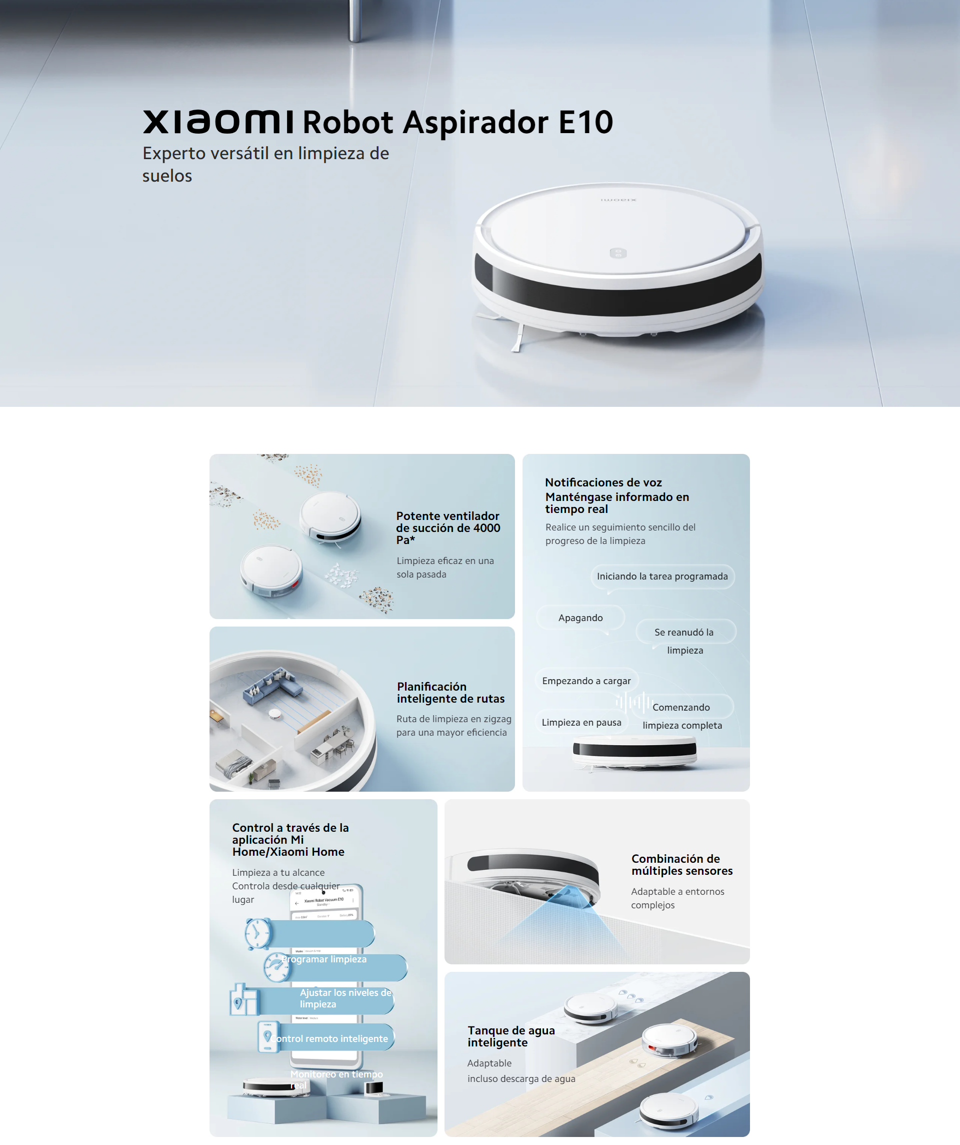 Xiaomi Robot Vacuum E10 Robot Aspirador WiFi