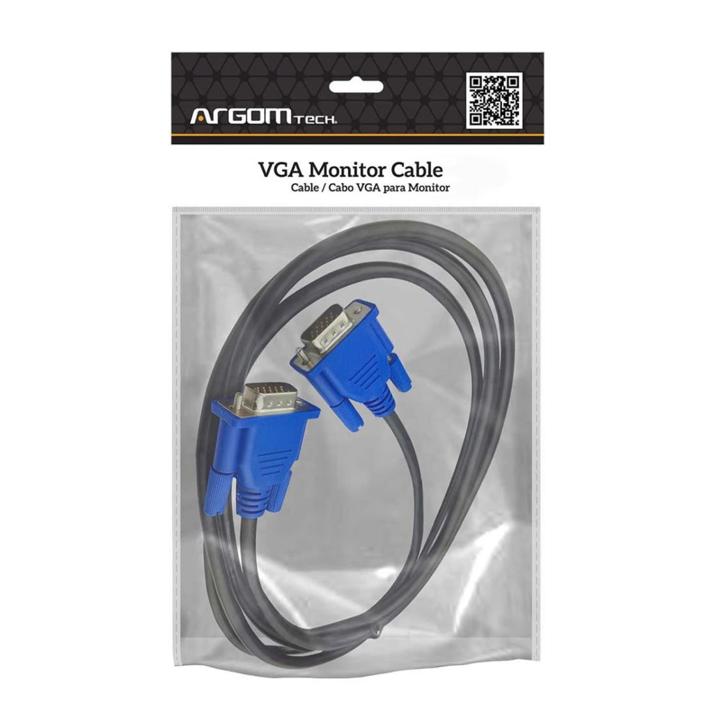 Opiáceo Puñado Herencia ▷ Argom Cable VGA para Monitor M/M, 1.8M 【Unimart.com】