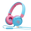 JBL Audífonos Alámbricos de Diadema para Niños Junior 310 - Color Celeste/Rosa