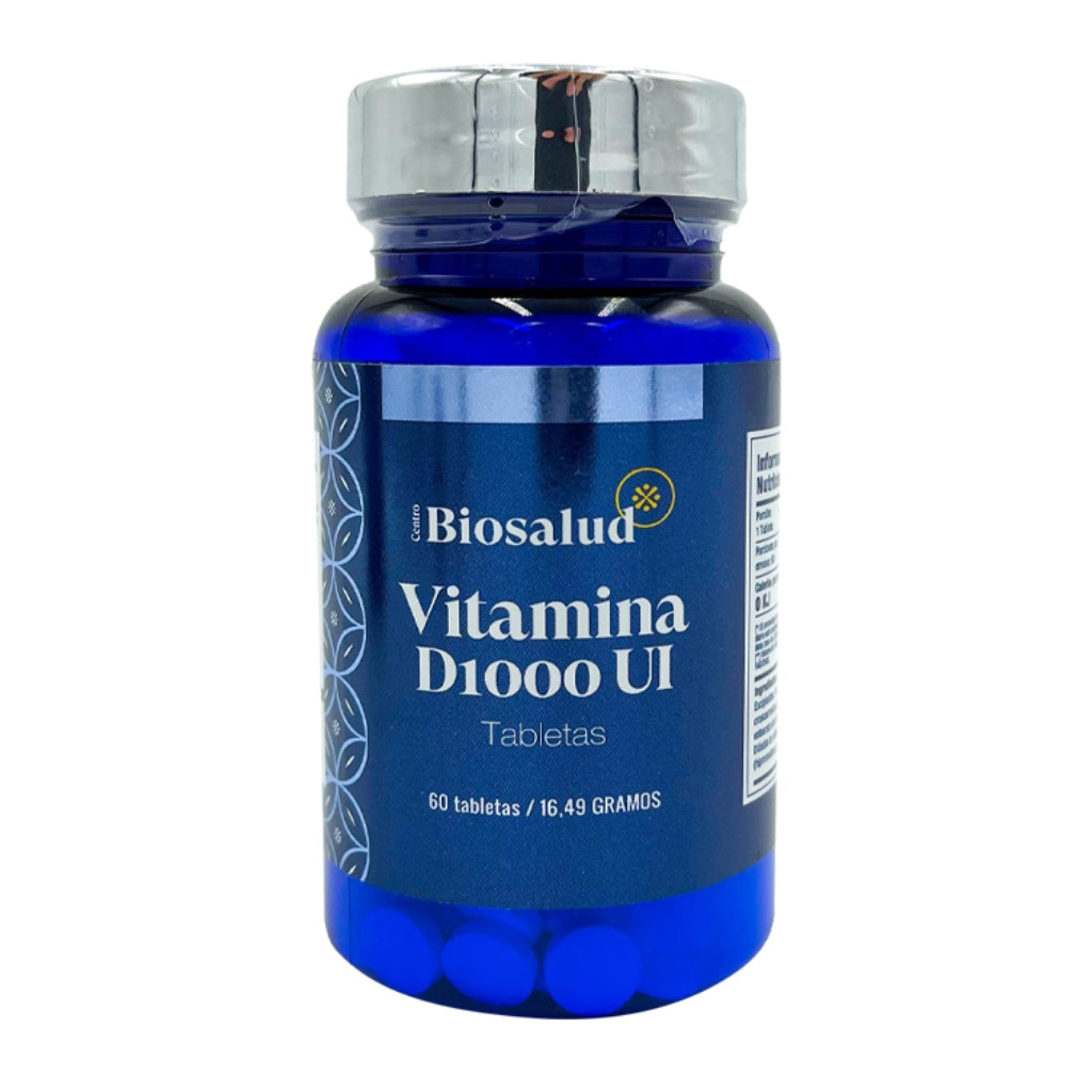 Biosalud Suplemento Alimenticio Vitamina D, 60 Tabletas