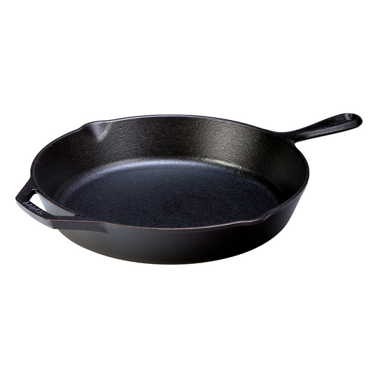 Wok de Hierro Fundido con Tapa de Madera de 12 Pulgadas MASTER