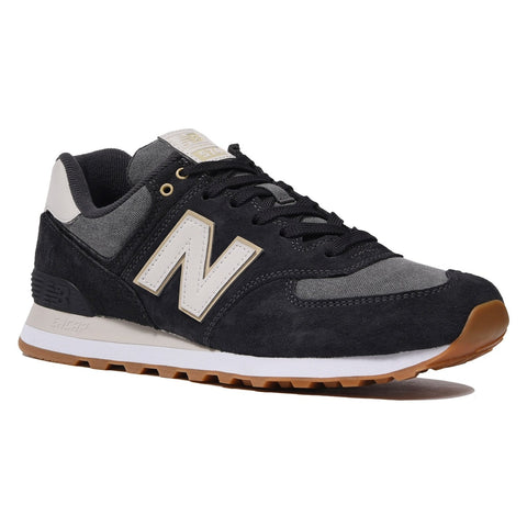 new balance 574 black hombre