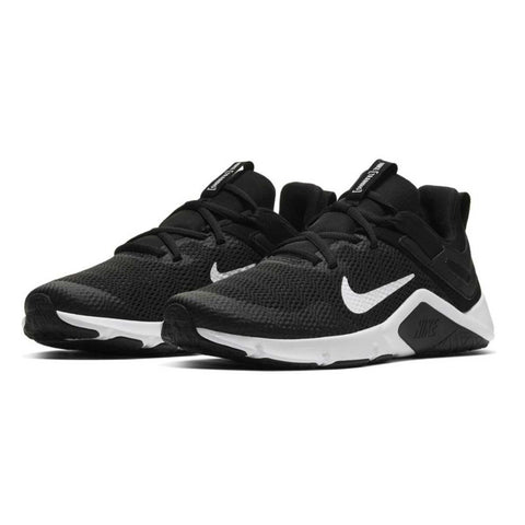 tenis nike negro con blanco para mujer