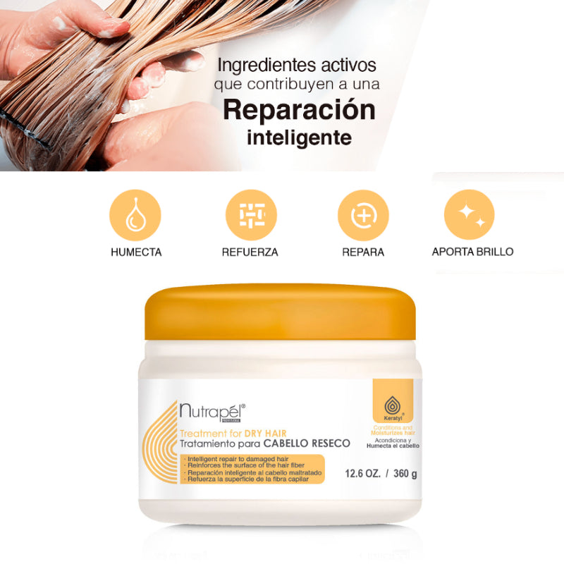 TRATAMIENTO NUTRAPEL CABELLO RESECO 360ML NU14