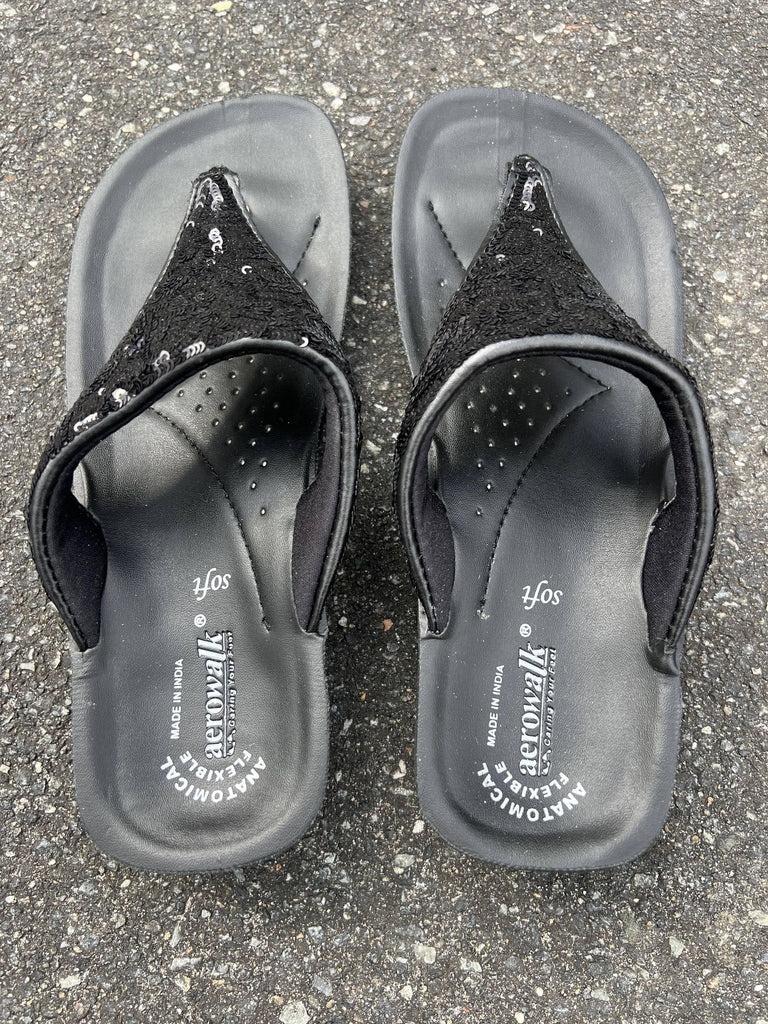 salat det kan mudder Aerowalk 08BM Supersoft Memoryskum sandal Black – Engbork
