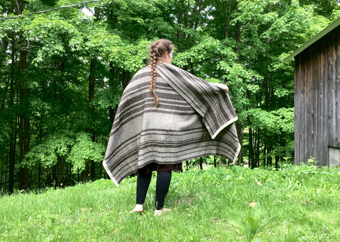 Mia Blanket linen and alpaca
