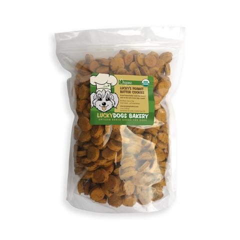Lucky's Organic Peanut Butter Cookies | Happy Dog Food