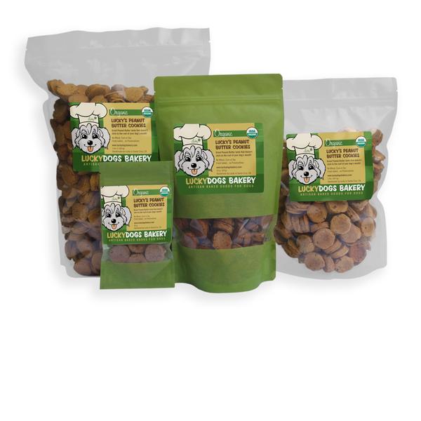 Lucky's Organic Peanut Butter Cookies - Happy Dog Food