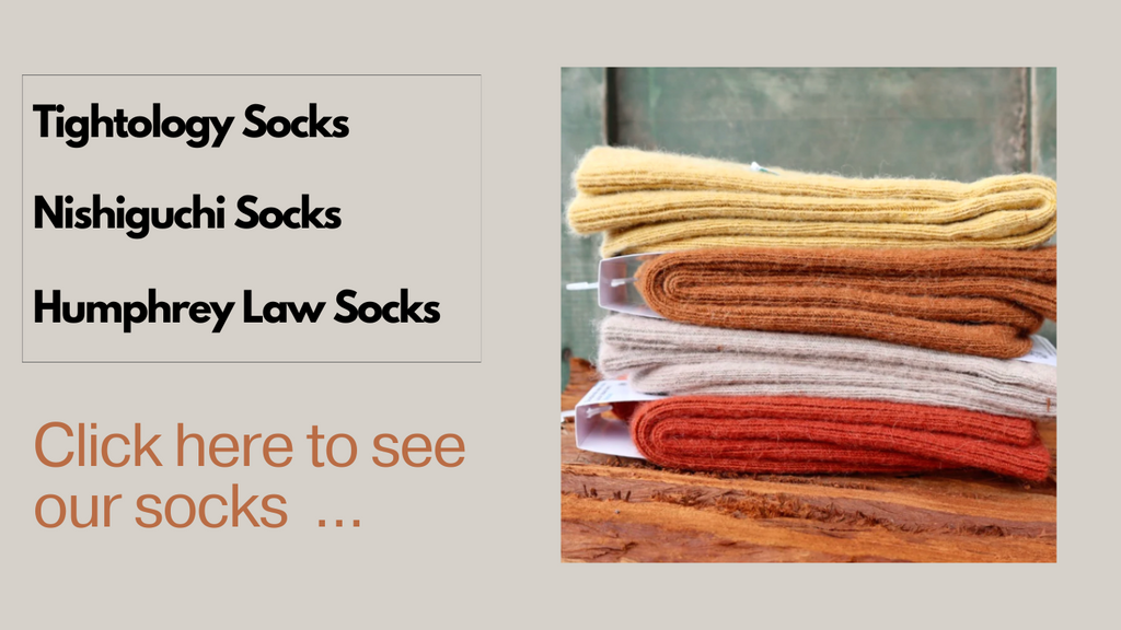 Image of socks with a link through to the sock collection on Mookah