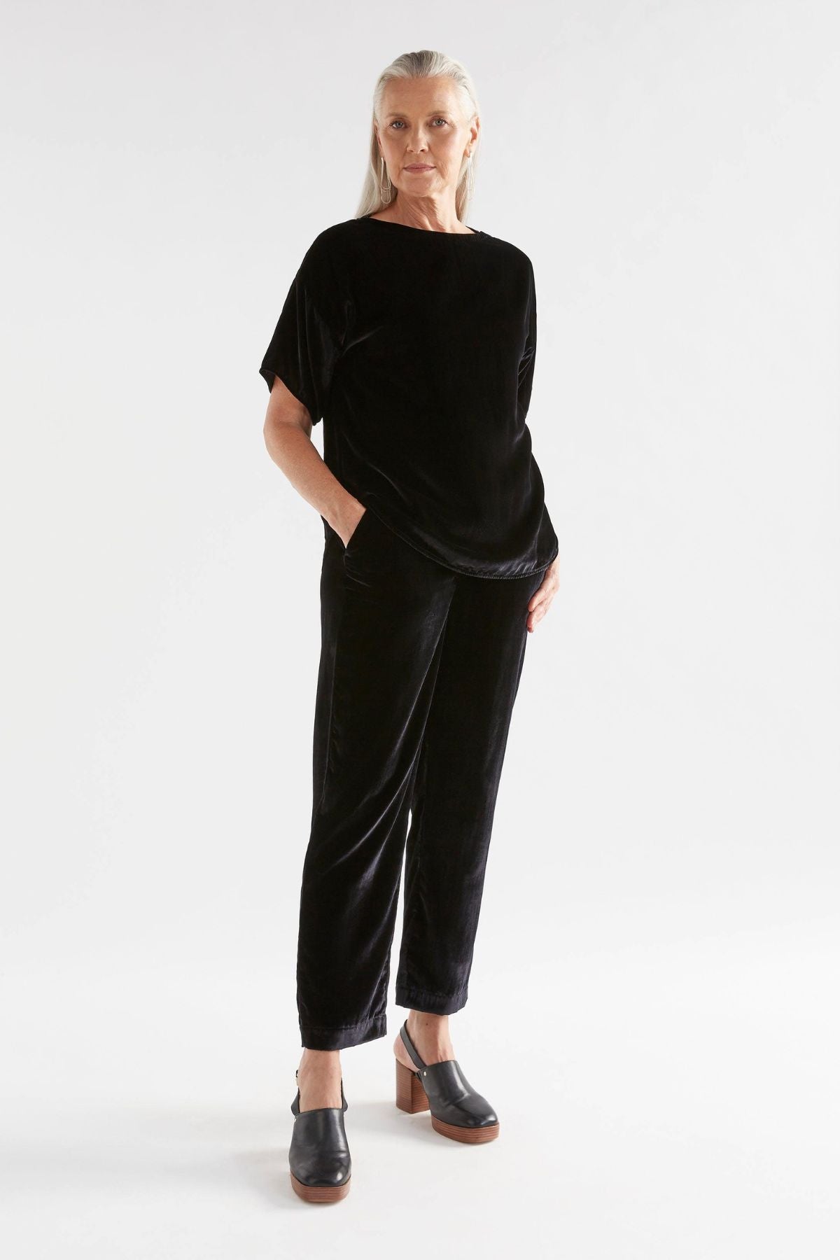 Elk Clothing Suuri Velvet Pant Black