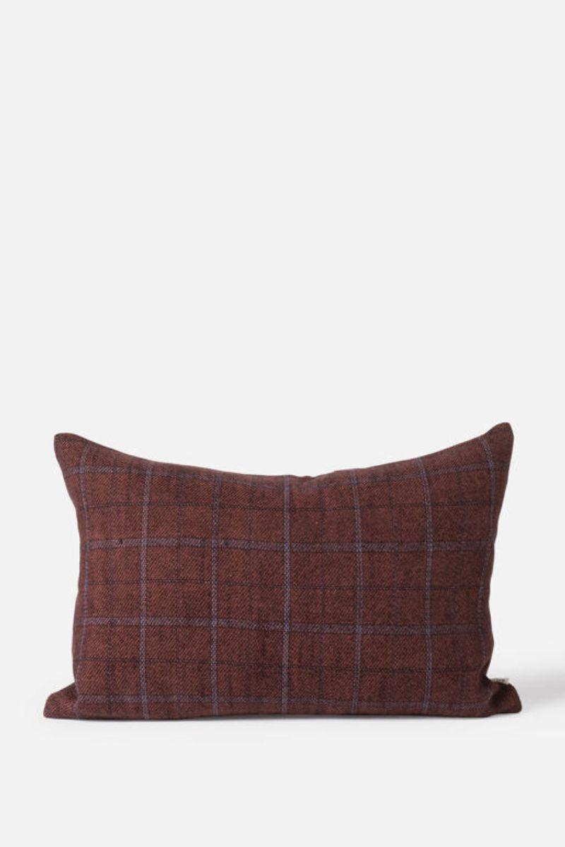 Twill Cushion - Mulberry/Multi