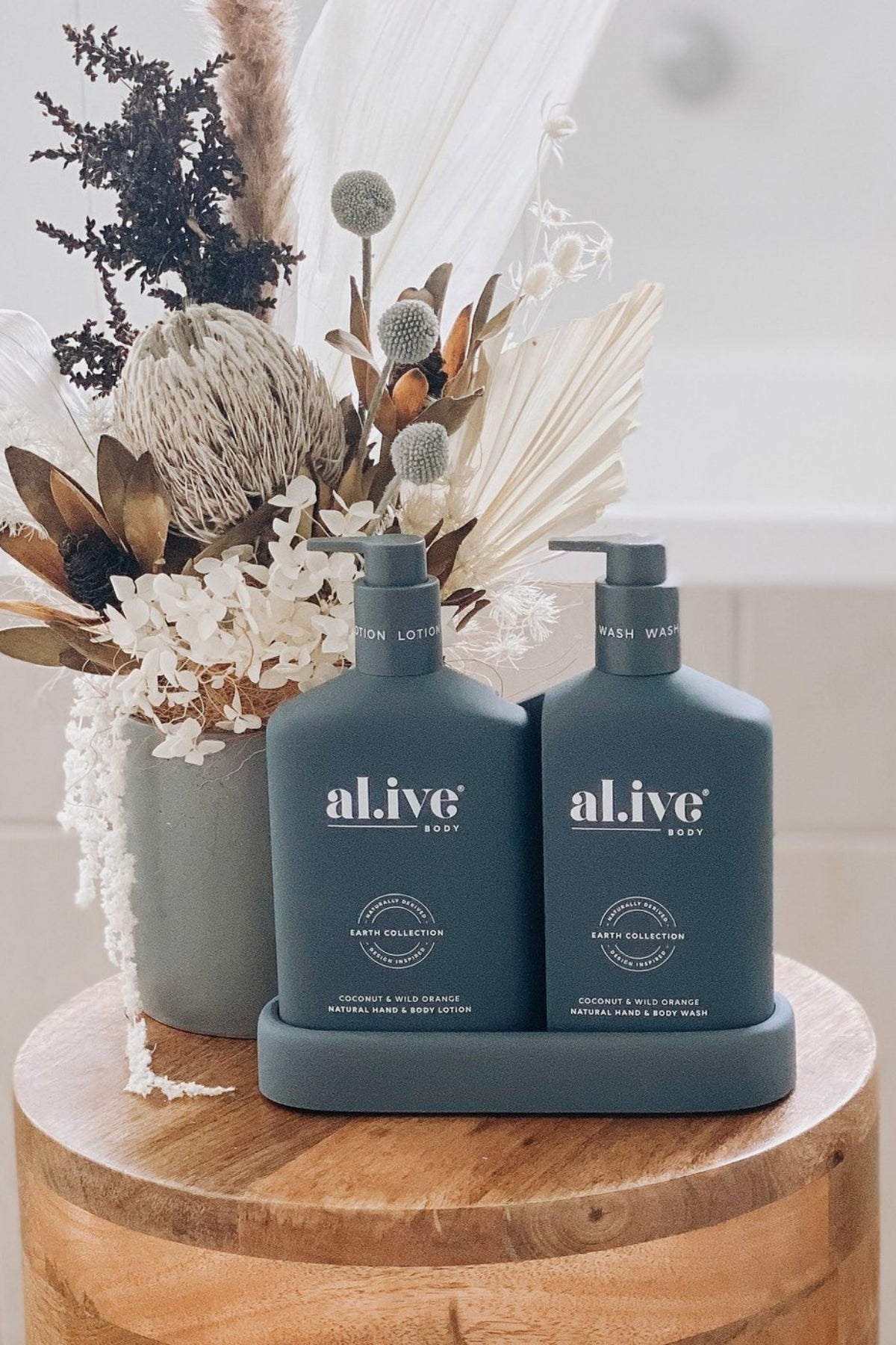 Alive Wash & Lotion Duo + Tray - Coconut & Wild Orange