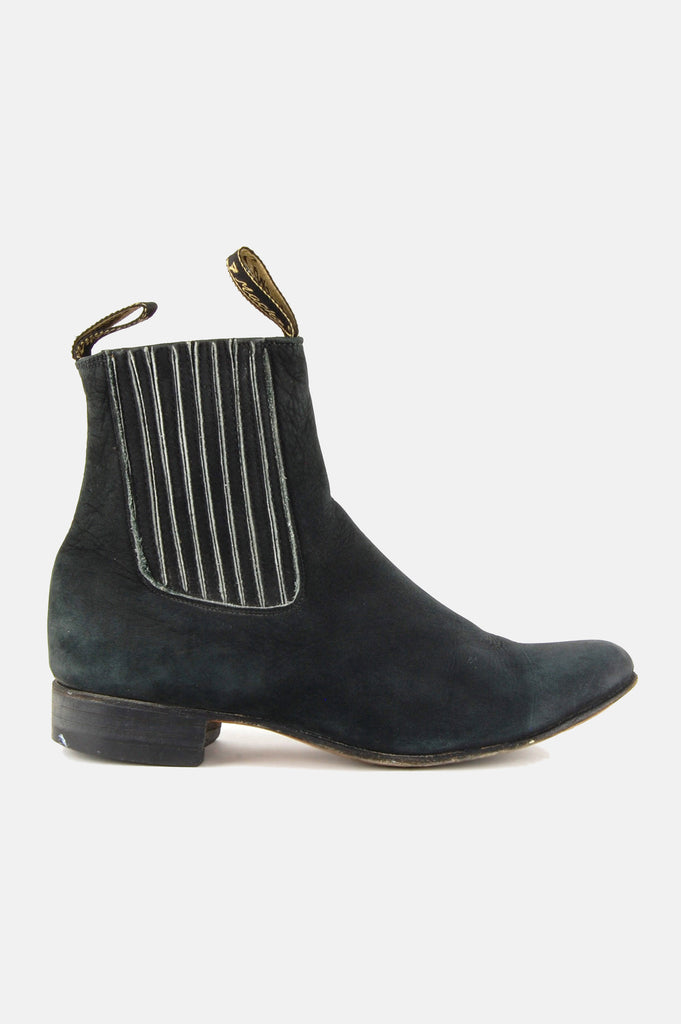 One More Chance Vintage - Vintage Bota's Botime Chelsea Suede Leather Ankle Boots