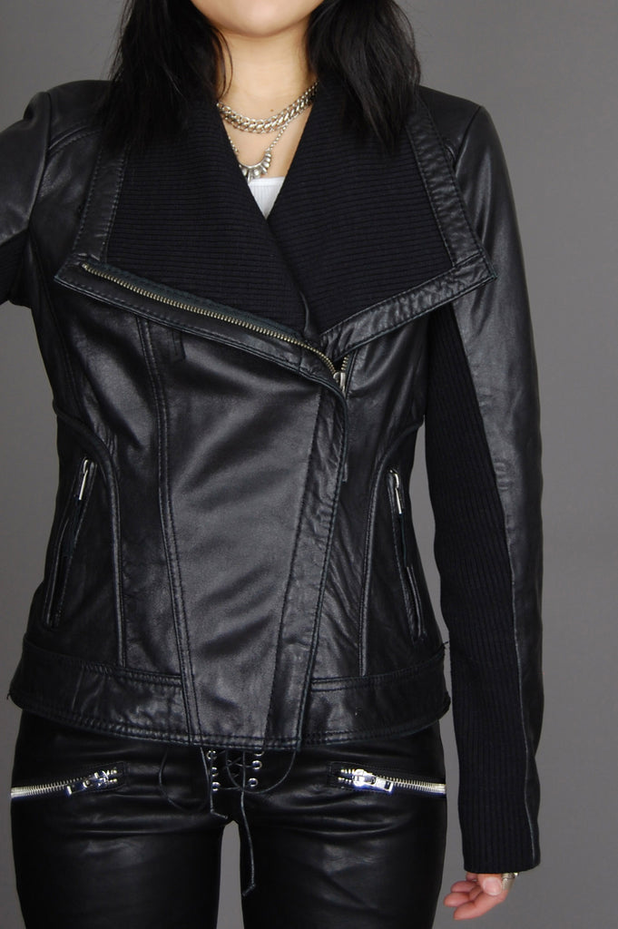 michael kors vintage leather jacket