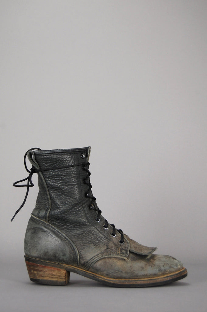 vintage logger boots